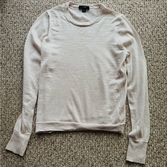 J. Crew Merino Wool Fitted Crewneck Sweater Size Small - Picture 3 of 7